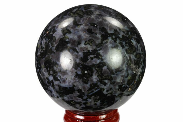 Polished, Indigo Gabbro Sphere - Madagascar #135776